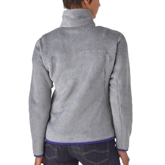 Patagonia Re-Tool Pullover Cozy Sweater Gray/Harvest Blue Small - Picture 4 of 7